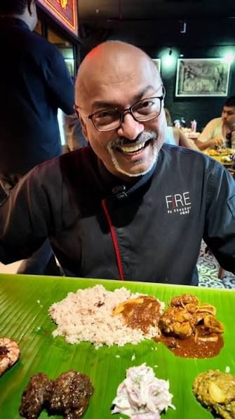 The banana leaf sappadu